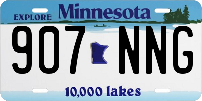 MN license plate 907NNG