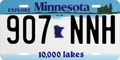 MN license plate 907NNH