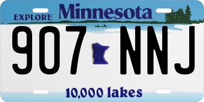 MN license plate 907NNJ