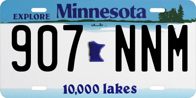 MN license plate 907NNM