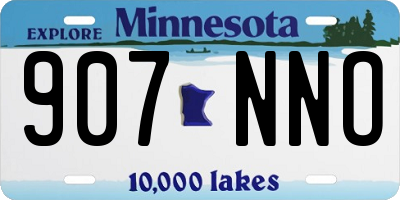 MN license plate 907NNO