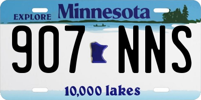MN license plate 907NNS