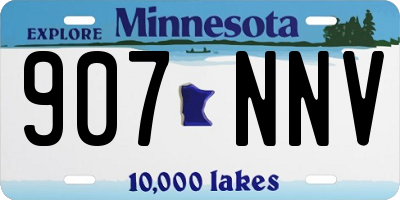 MN license plate 907NNV