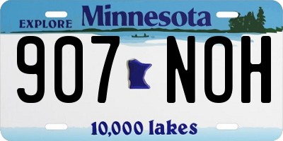 MN license plate 907NOH