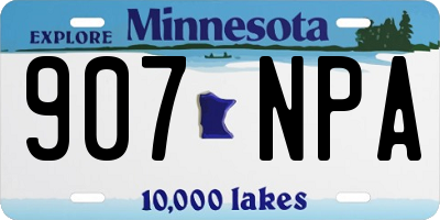 MN license plate 907NPA
