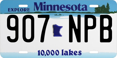 MN license plate 907NPB