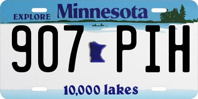MN license plate 907PIH