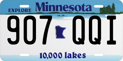 MN license plate 907QQI