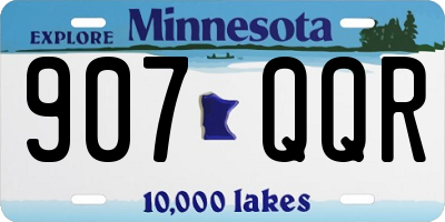 MN license plate 907QQR