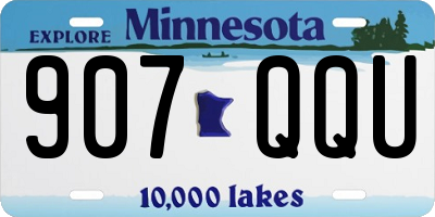 MN license plate 907QQU