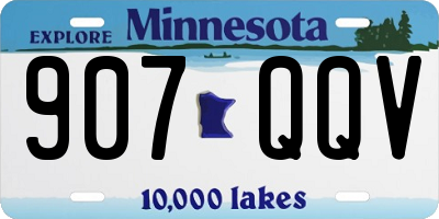 MN license plate 907QQV