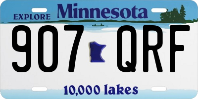 MN license plate 907QRF