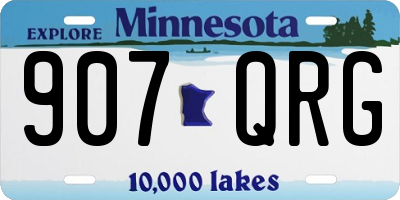 MN license plate 907QRG