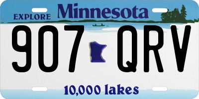 MN license plate 907QRV