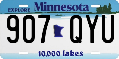 MN license plate 907QYU
