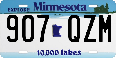 MN license plate 907QZM