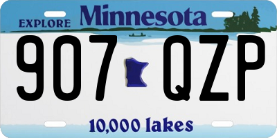 MN license plate 907QZP