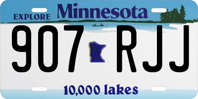 MN license plate 907RJJ