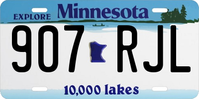 MN license plate 907RJL