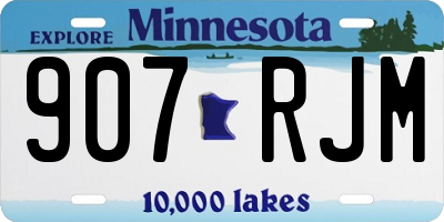 MN license plate 907RJM