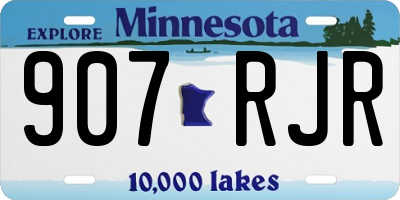 MN license plate 907RJR