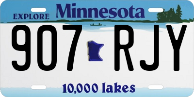 MN license plate 907RJY