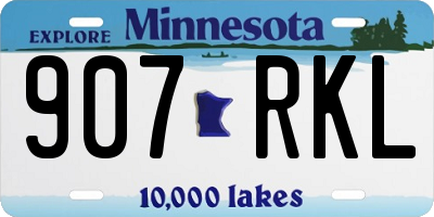 MN license plate 907RKL