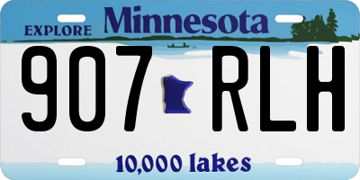 MN license plate 907RLH
