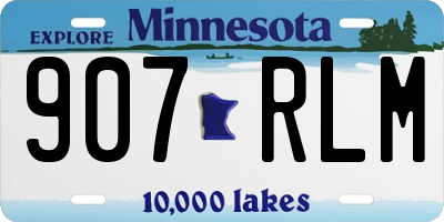 MN license plate 907RLM
