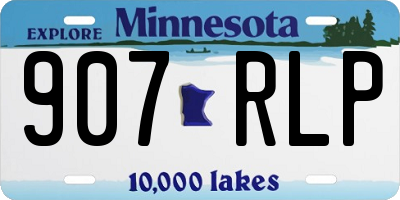 MN license plate 907RLP