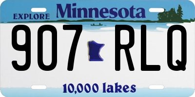 MN license plate 907RLQ