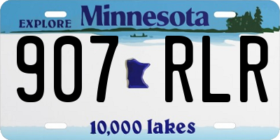 MN license plate 907RLR