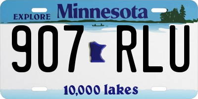 MN license plate 907RLU