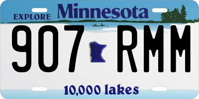 MN license plate 907RMM
