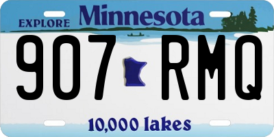 MN license plate 907RMQ