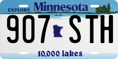 MN license plate 907STH