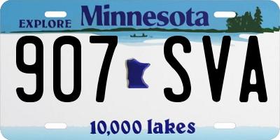 MN license plate 907SVA