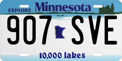 MN license plate 907SVE
