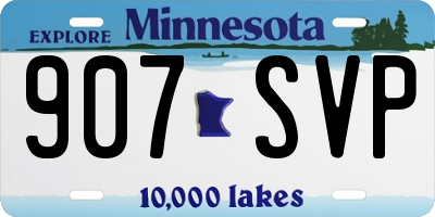 MN license plate 907SVP