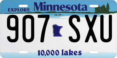 MN license plate 907SXU
