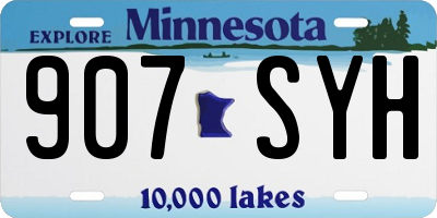 MN license plate 907SYH
