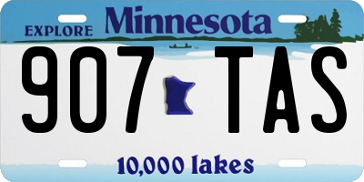 MN license plate 907TAS