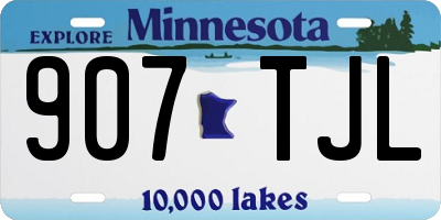 MN license plate 907TJL