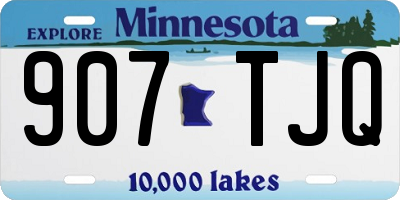 MN license plate 907TJQ