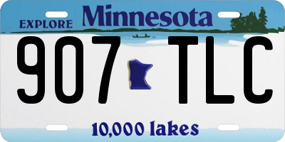 MN license plate 907TLC