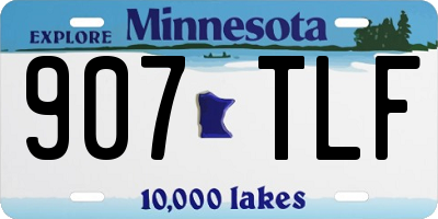 MN license plate 907TLF