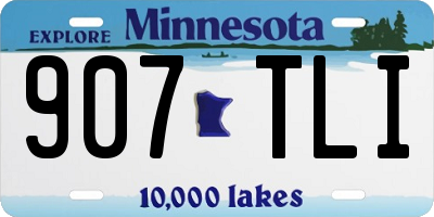 MN license plate 907TLI