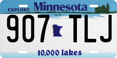 MN license plate 907TLJ
