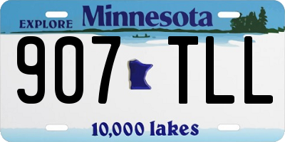 MN license plate 907TLL