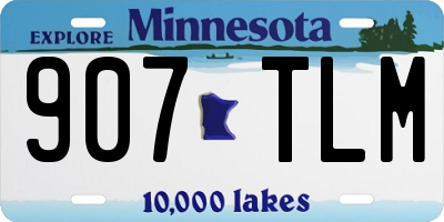 MN license plate 907TLM